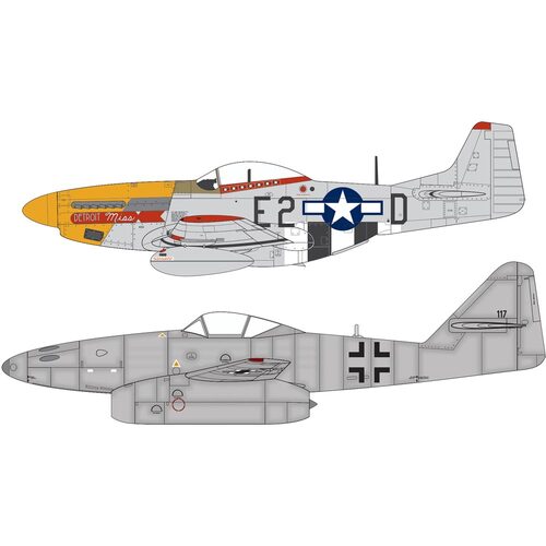 Airfix - Messerschmitt Me262 & P-51D Mustang Dogfight Double 1/72