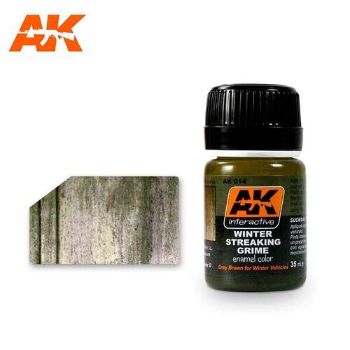 AK Interactive Weathering Products - Streaking Grime for Winter Vehicles