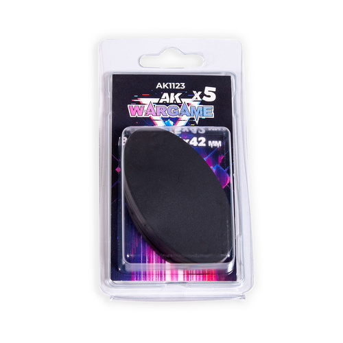 AK Interactive Oval Bases 75x42mm x 5 units