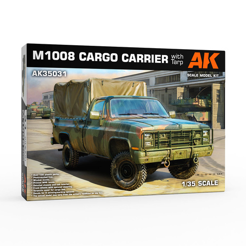 AK Interactive 1/35 M1008 Troop Carrier With Tarp Plastic Model Kit