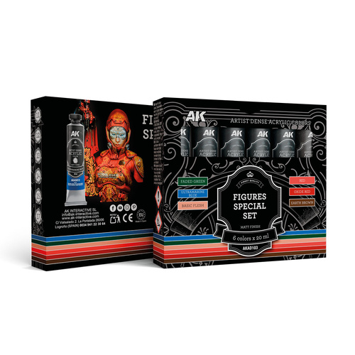 AK Interactive Artist Dense Acrylic Figures Special Set (6 Tubes 20 ml)