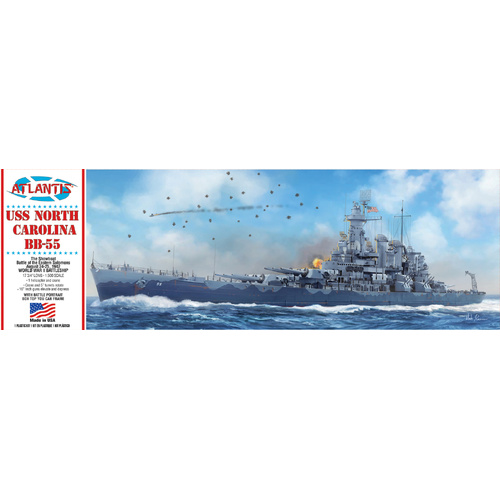 Atlantis Models 1/500 USS North Carolina BB-55 Battleship