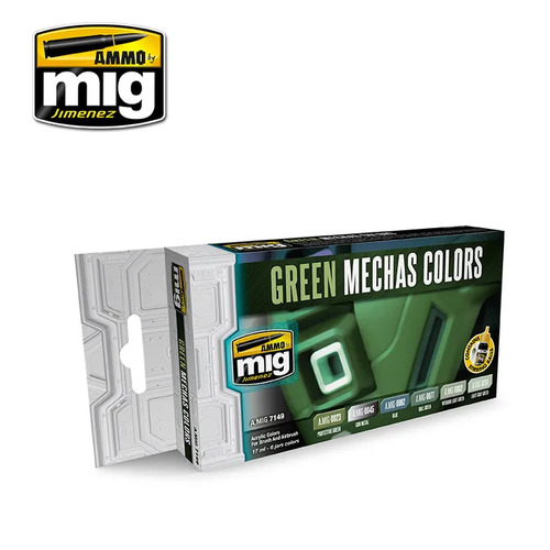 Ammo by Mig - Green Mechas Colour Paint Set