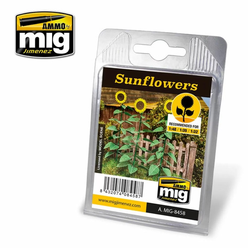 Ammo by MIG Dioramas - Laser Cut Plants - Sunflowers