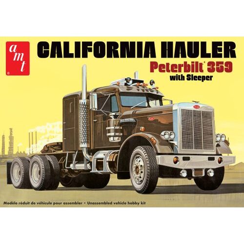 AMT - 1/25 Peterbilt 359 California Hauler with Sleeper