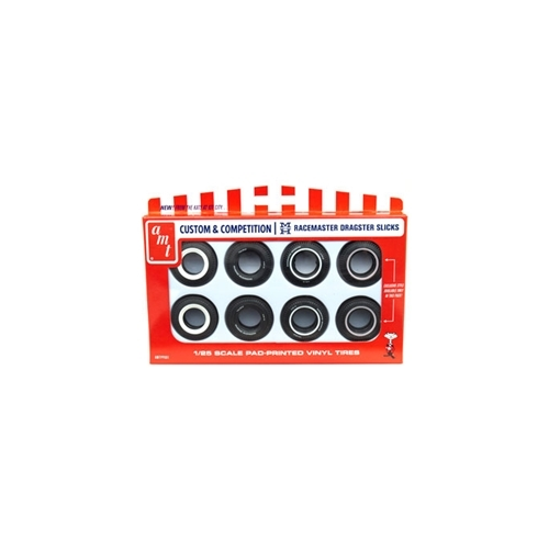 AMT 1/25 M&H Drag Slick Tire Pack (Pack of 8 tires, 4 styles)