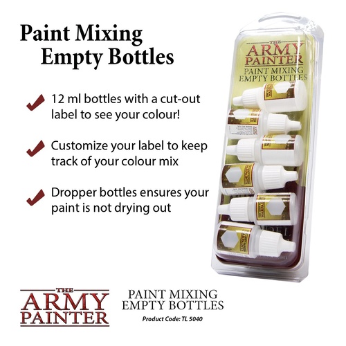 Army Painter - Tool - Empty Paint Mixing Bottles 
