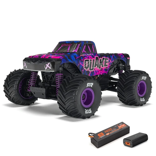 Arrma Quake Grom 4X4 - 1/16 Monster Truck RTR - Purple - ARA2137T3