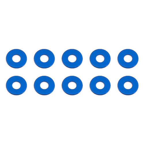 Bulkhead Washers, 7.8x0.5 mm, blue aluminum