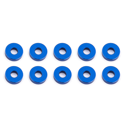 Bulkhead Washers, 7.8x2.0 mm, blue aluminum