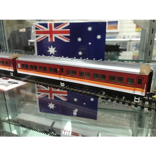 Austrains - Nsw Passenger Coaches X2 Candy Red