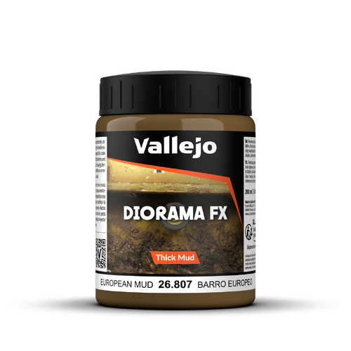 Vallejo Diorama FX Thick Mud Textures European Thick Mud 200ml
