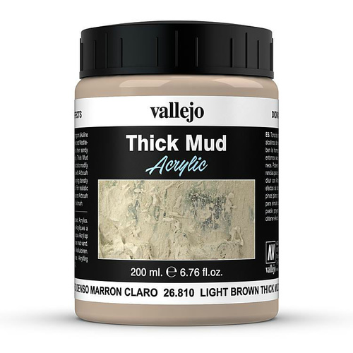 Vallejo - Diorama Effects Light Brown Thick Mud 200ml