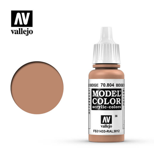 Vallejo - Model Colour Beige Red 17 ml Acrylic Paint (#36)