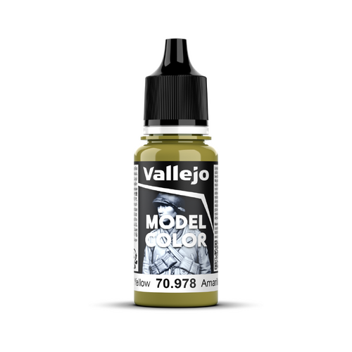Vallejo Model Colour #120 - Dark Yellow - 18 ml Matt Acrylic Paint