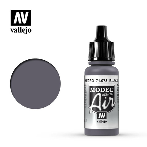 Vallejo - Model Air Black (Metallic) 17 ml