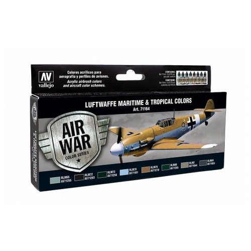 Vallejo - Model Air Luftwaffe Maritime And Tropical Colors Special Set