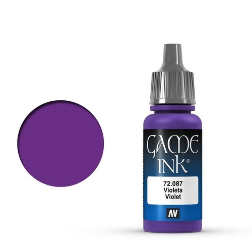 Vallejo Game Colour Ink Violet 17 ml Acrylic Paint [72087] - Old Formulation
