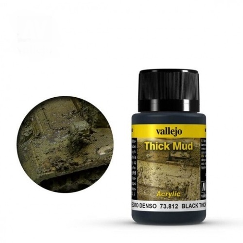 Vallejo - Weathering Effects Thick Mud - Black Mud