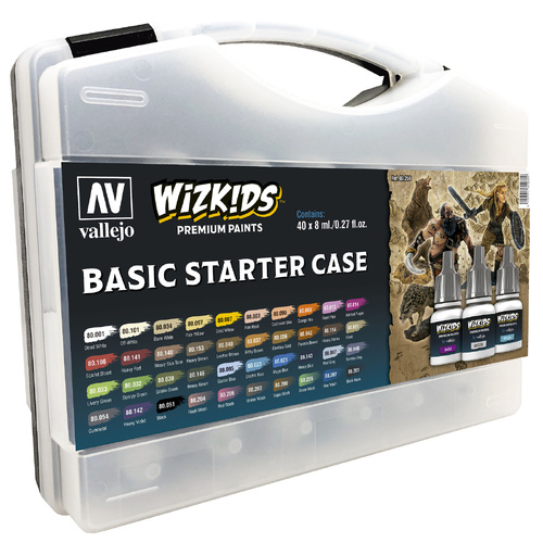 Vallejo - Wizkids Basic Starter Case (40 Colour Set)