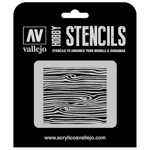 Vallejo - 1/35 Wood Texture #2 Stencil Template