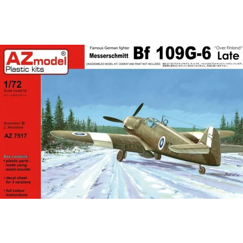 AZ Models AZ7517 1/72 Bf 109G-6 Finland Plastic Model Kit