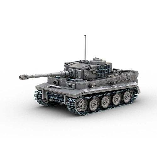 Build Army Tiger I Tank in Grey