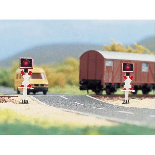 Busch - N Crossing Lights W/Flash Unit