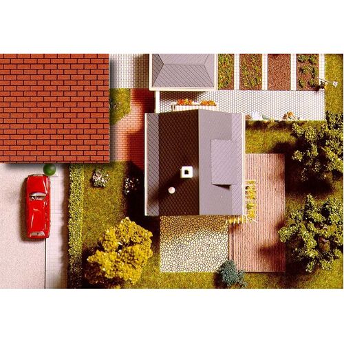 Busch - 2 Brick Pavement Sheets