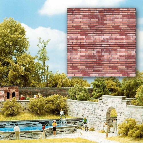 Busch - 2 Brick Wall Sheets