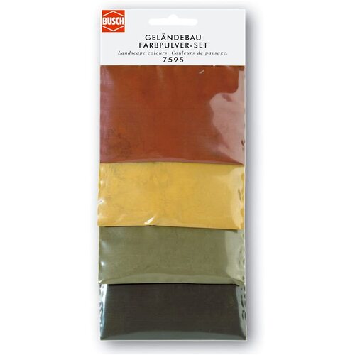 Busch - SET 4 SCENERY PIGMENTS