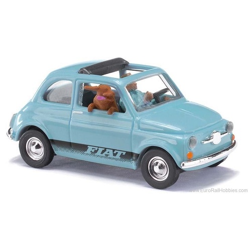 Busch - Fiat 500 W/Driver & Dog
