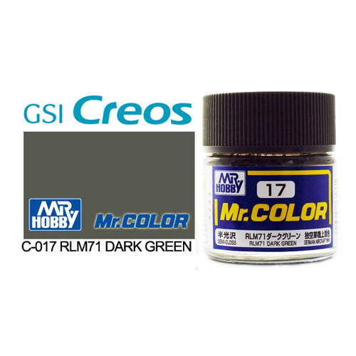 Mr Color Semi Gloss RLM71 Dark Green - C-017