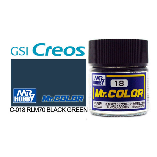 Mr Color - Semi Gloss RLM70 Black Green - C-018