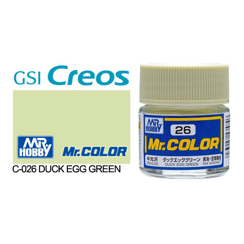 Mr Color - Semi Gloss Duck Egg Green - C-026