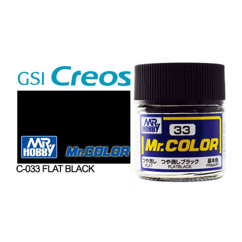 Mr Color - Flat Black - C-033
