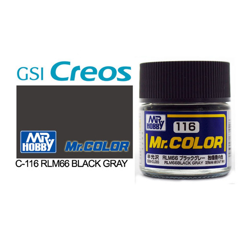 Mr Color - Semi Gloss RLM66 Black Grey - C-116