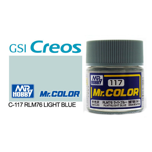 Mr Color - Semi Gloss RLM76 Light Blue - C-117