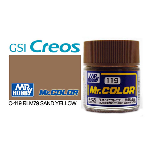 Mr Color - Semi Gloss RLM76 Sand Yellow - C-119