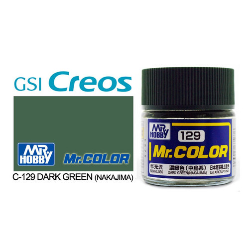 Mr Color - Semi Gloss Dark Green (Nakajima) - C-129