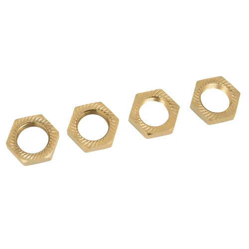 Team Corally - Wheel Nut - Aluminum - Serrated - LE - 4 Pcs