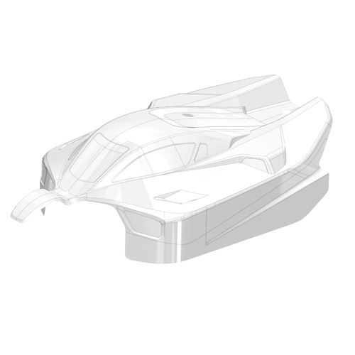 Team Corally - Polycarbonate Body - Python XP 6S - Clear - Cut - 1 pc