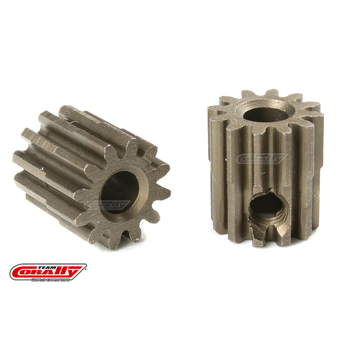 Team Corally - M0.6 Pinion - Short - Hardened Steel - 12 Teeth - Shaft Dia. 3.17mm
