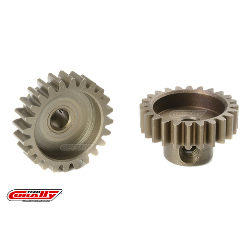 Team Corally - M0.6 Pinion - Short - Hardened Steel - 24 Teeth - Shaft Dia. 3.17mm