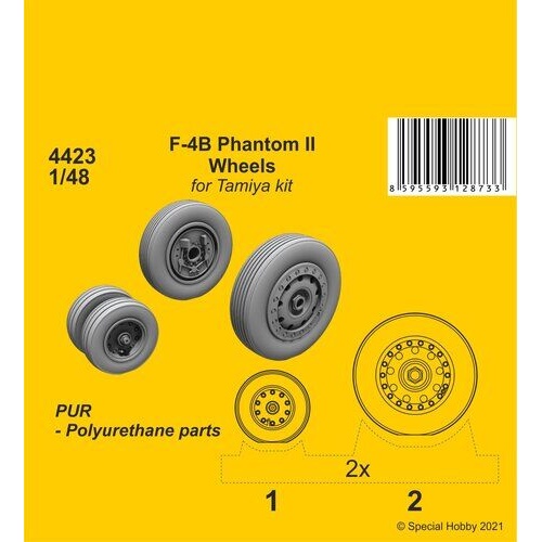 CMK 1/48 F-4B Phantom Wheels (for Tamiya kit)