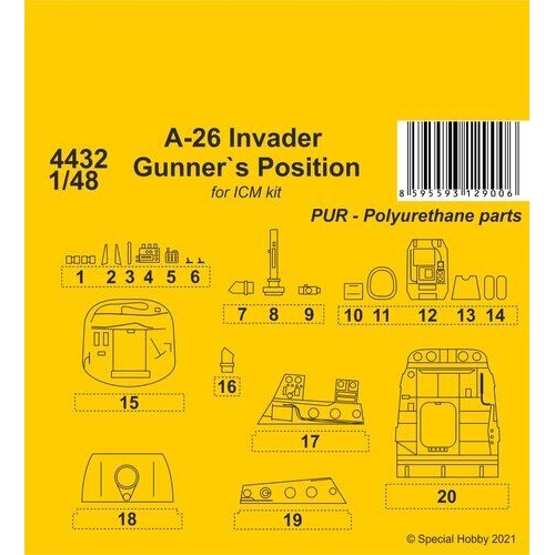 CMK 1/48 A-26 Invader Gunner`s Position