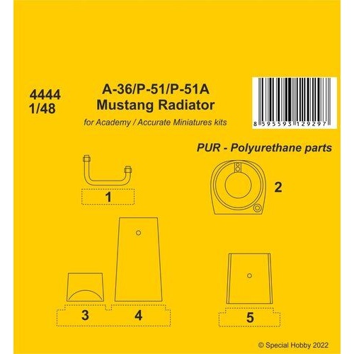 CMK 1/48 A-36 Apache / P-51 / P-51A Mustang Radiator