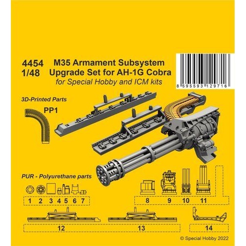 CMK 1/48 M35 Armament Subsystem Upgrade Set for AH-1G Cobra