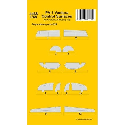 CMK 1/48 PV-1 Ventura Control Surfaces
