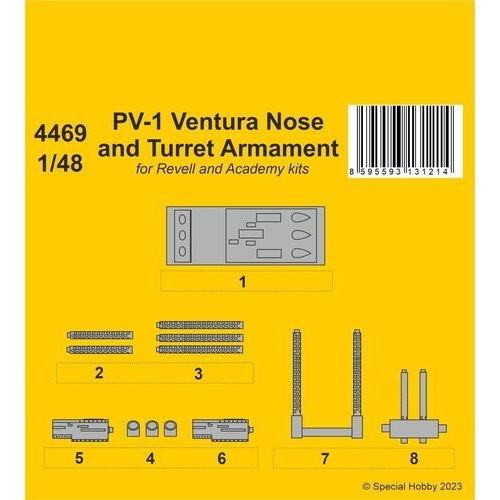 CMK 1/48 PV-1 Ventura Nose and Turret Armament